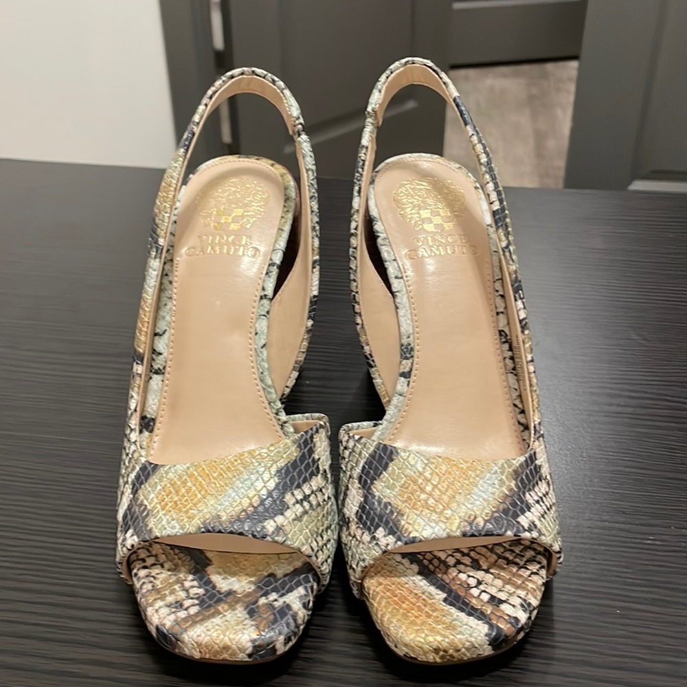 Vince Camuto Snake Skin Heels